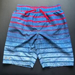 Under Armour Vibrant Blue and Red Swimming Trunks
